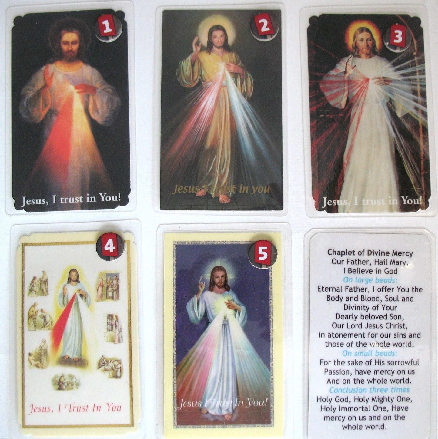 Laminated - Jesus - Divine Mercy