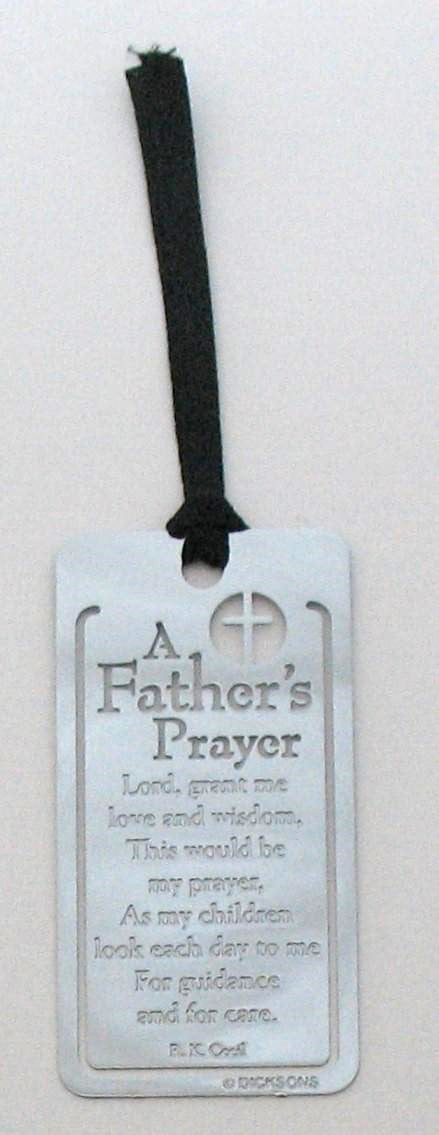 A Father's Prayer - Metal Bookmark