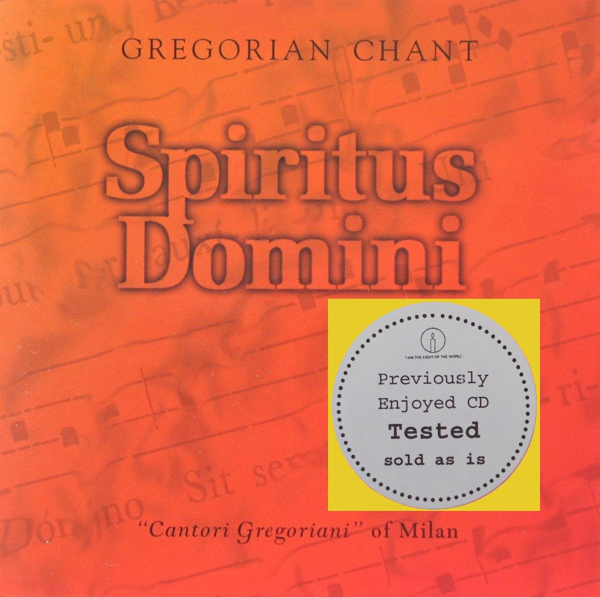 Gregorian Chant  : Spiritus Domini - Music CD - Demo - Used