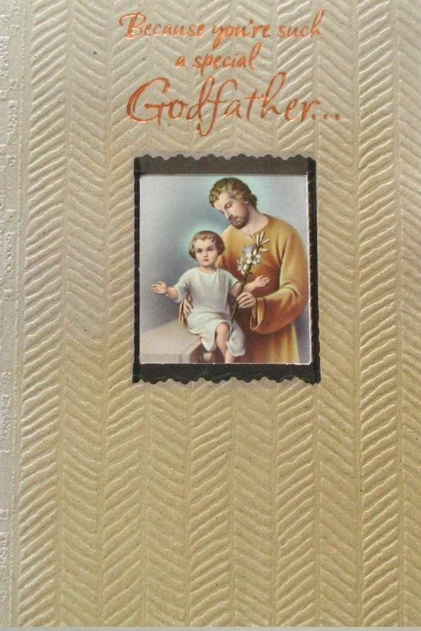 Godfather Birthday Greeting Card - St. Joseph