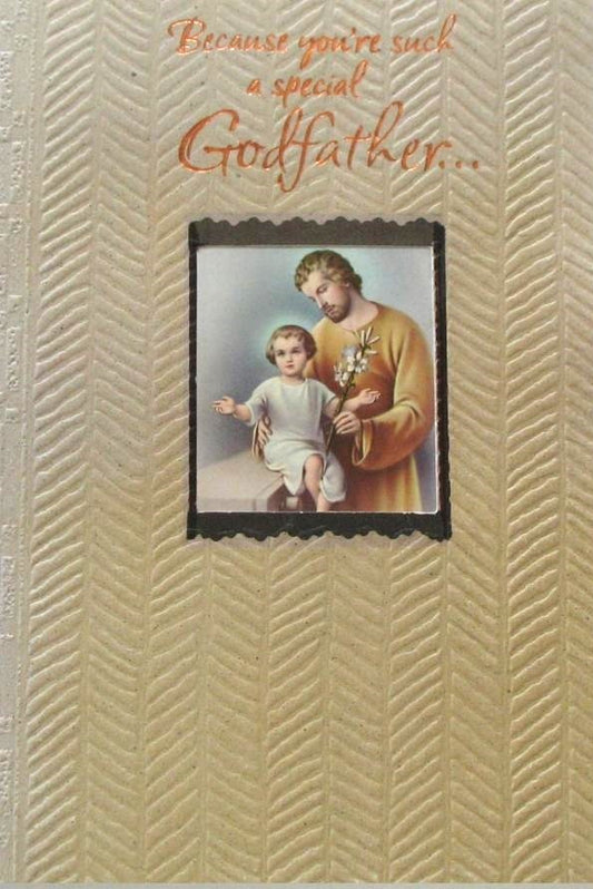 Godfather Birthday Greeting Card - St. Joseph