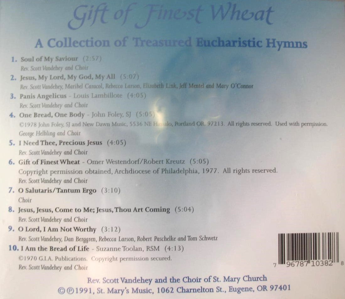 Gift of Finest Wheat - A Collection of Treasured Eucharistic Hymns - Music CD