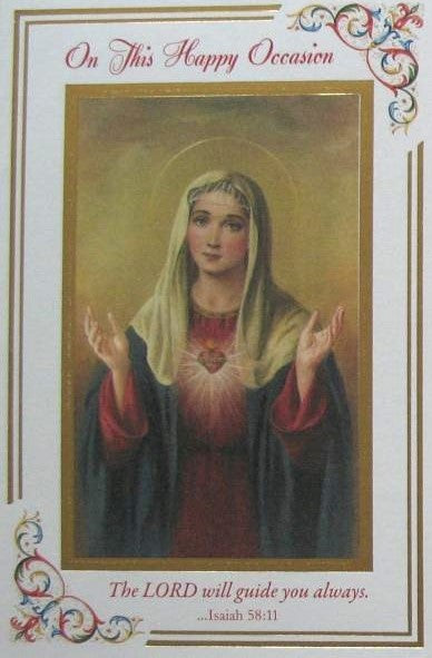 Happy Occasion Greeting Card - Immaculate Heart