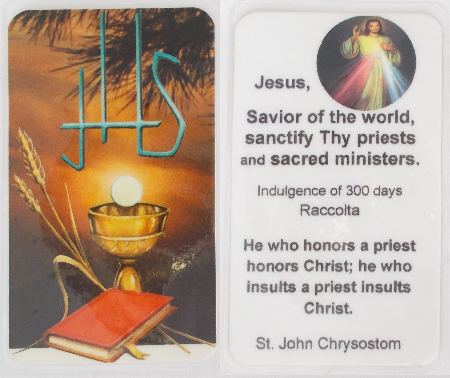 Laminated - Sanctify Thy Priest Prayercard
