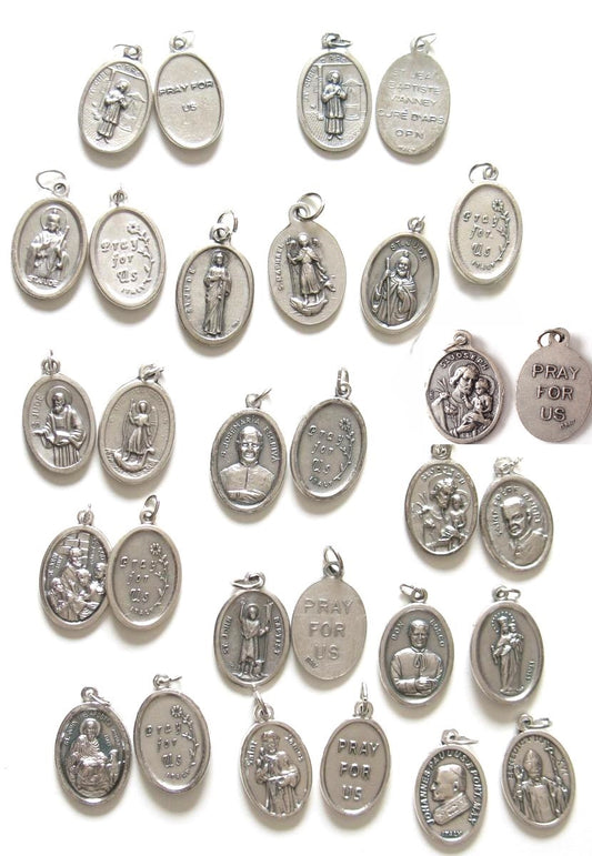 Oxidized Medals - Male Saints (J)