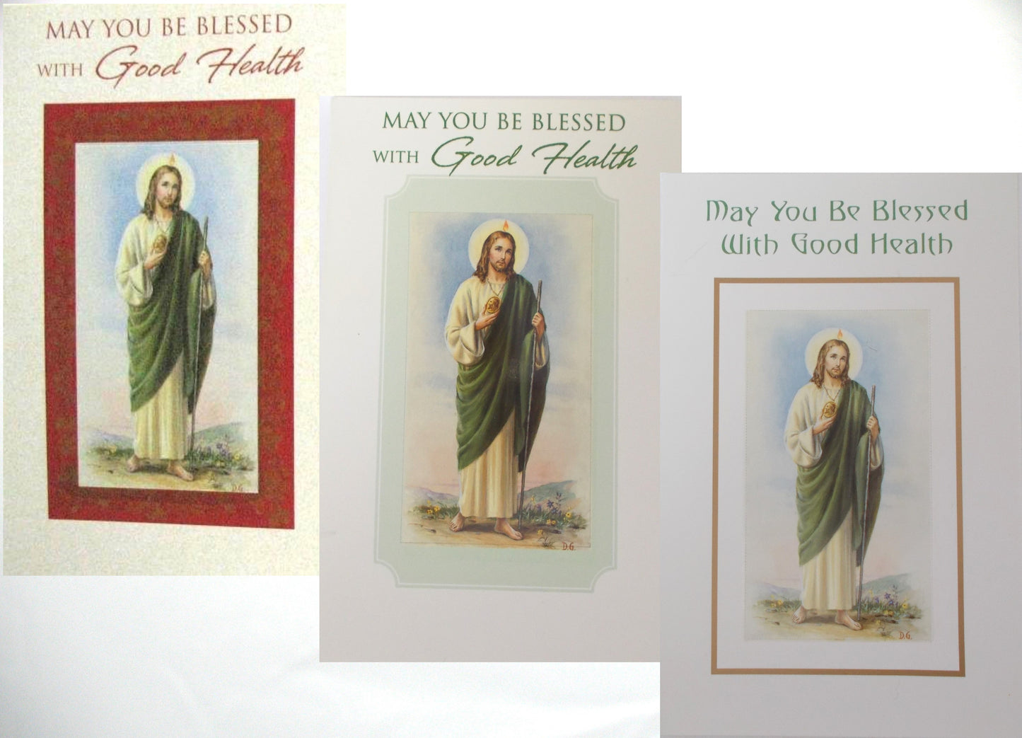 Get Well Greeting Card - St. Jude with Removeable Prayercard