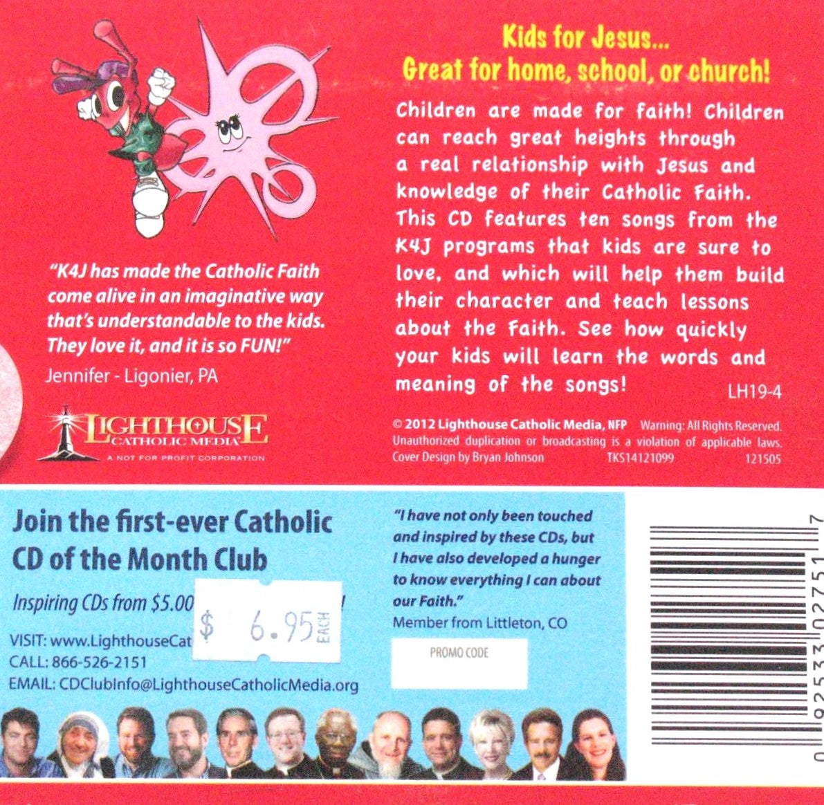 Meet Kids4Jesus - CD - Features 10 songs for kids from the K4J programs