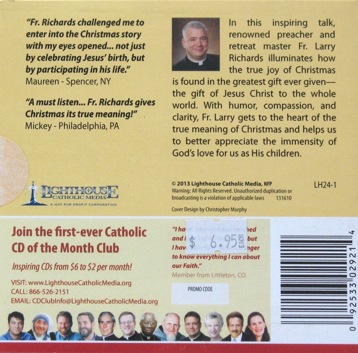 The Mystery of Christmas : God Becomes Man - CD Talk by Fr. Larry Richards