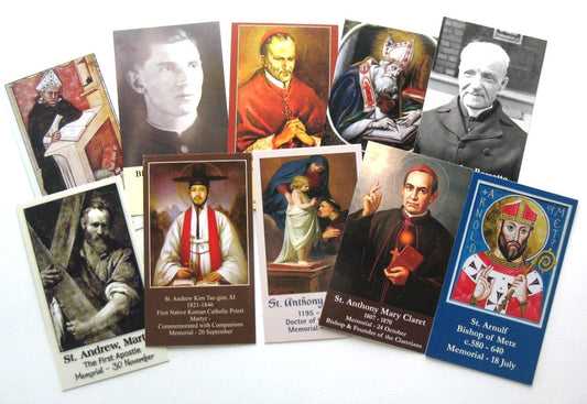 Coated Cardstock - Male Saints / Holy Men (A) - Bulk Pricing Available!