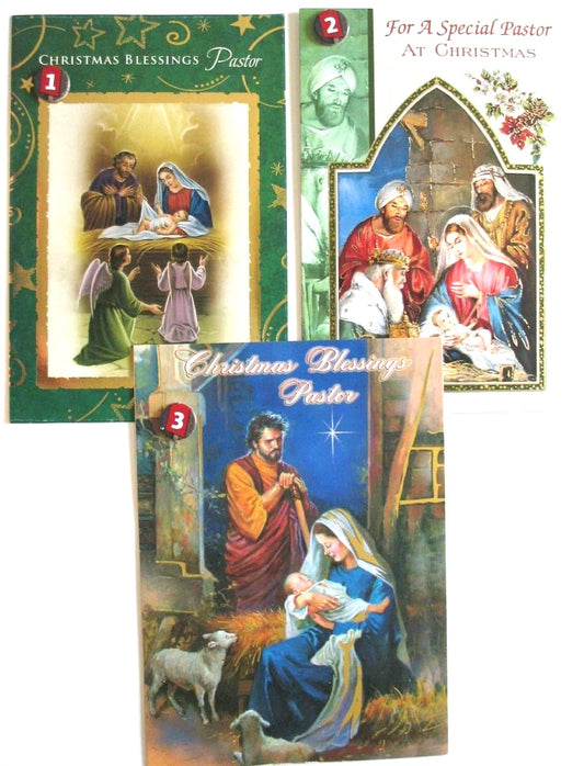 Christmas Greeting Cards - To Pastor