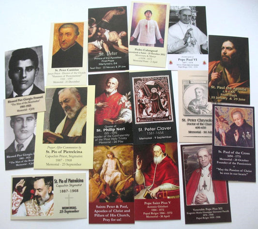 Coated Cardstock - Male Saints / Holy Men (P-Q) - Bulk Pricing Available!