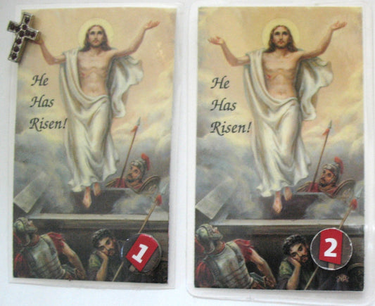 Laminated - Risen Christ - RCIA Remembrance
