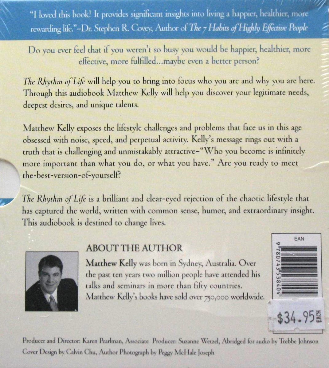 The Rhythm of Life: Living Every Day with Passion & Purpose - 4CD Audiobook Read by Author Matthew Kelly