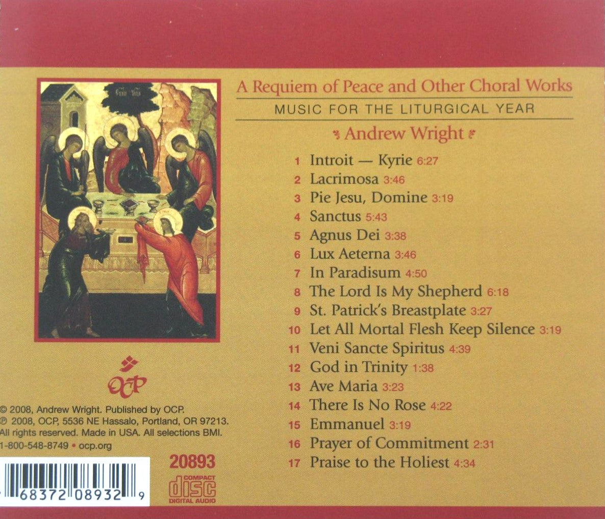 Andrew Wright : A Requiem of Peace & Other Choral Works - Music CD - Demo - Used