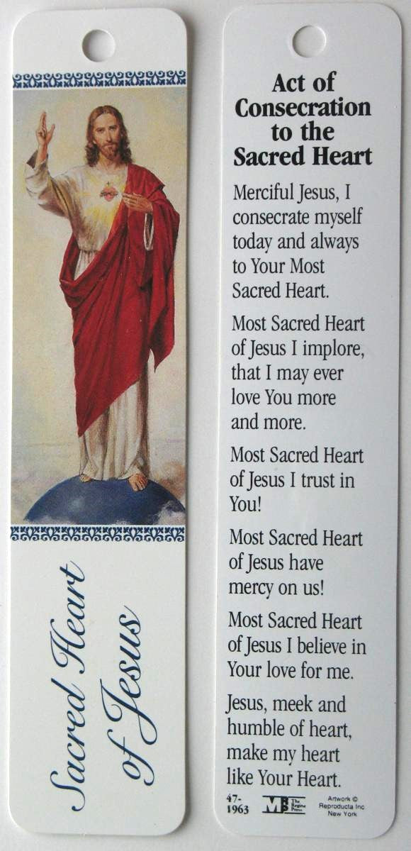 Statue - Sacred Heart of Jesus - Rosary Holder