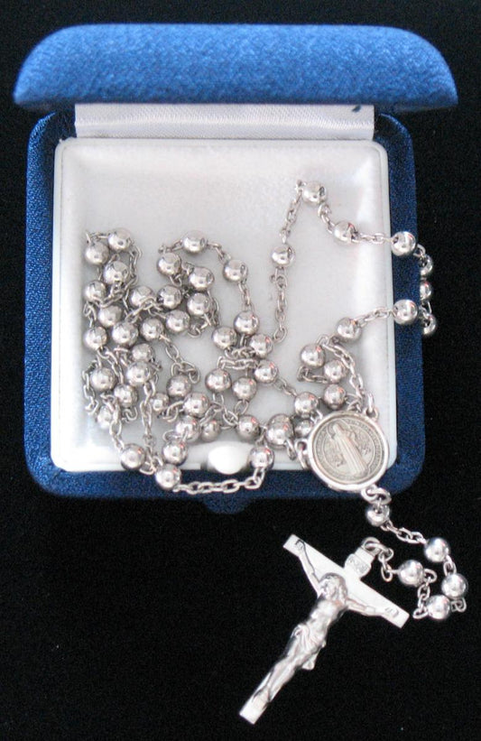 Rosary - Sterling Silver Rosary - St. Benedict Center