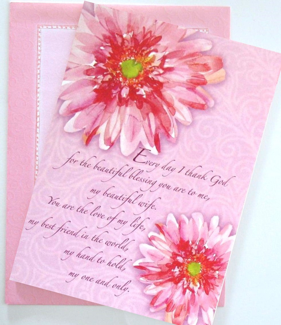 Wife Birthday Greeting Card by Legacy with Deluxe Envelope