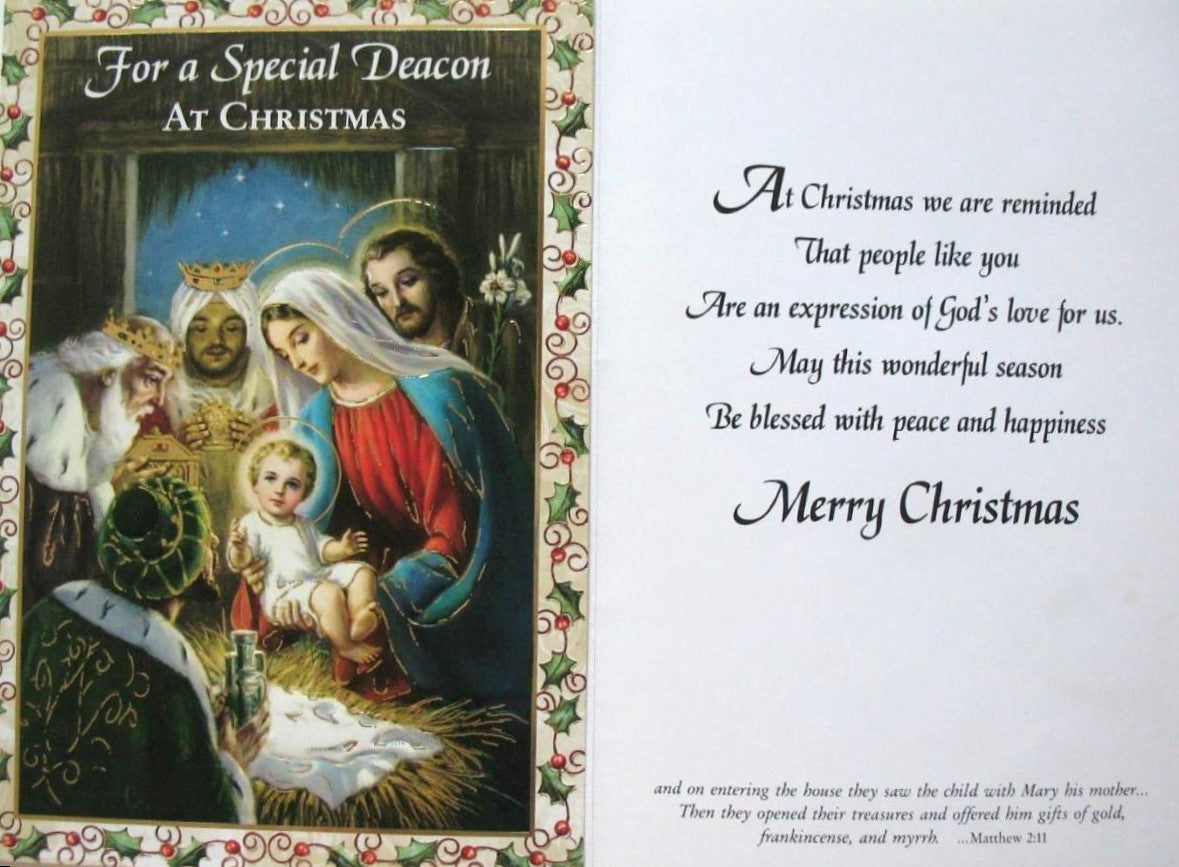 Christmas Greeting Cards - To Deacon