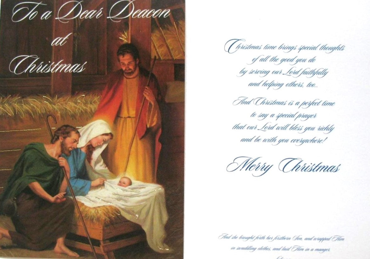 Christmas Greeting Cards - To Deacon