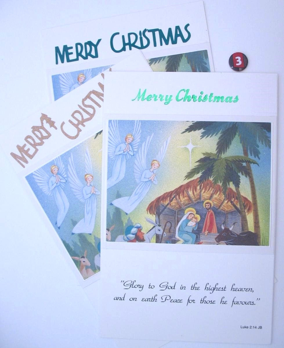 Christmas Greeting Cards - Scriptural Nativity - Single Design - pack of 15