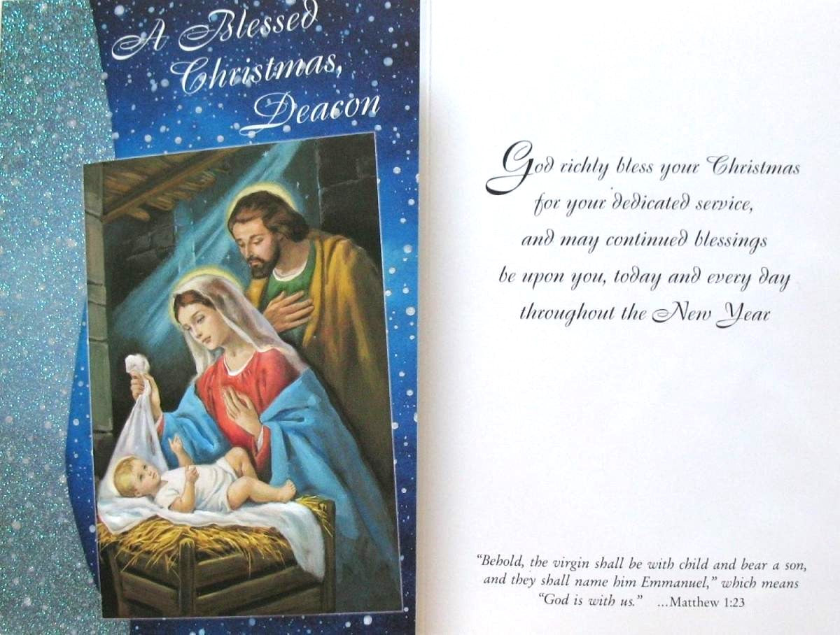 Christmas Greeting Cards - To Deacon