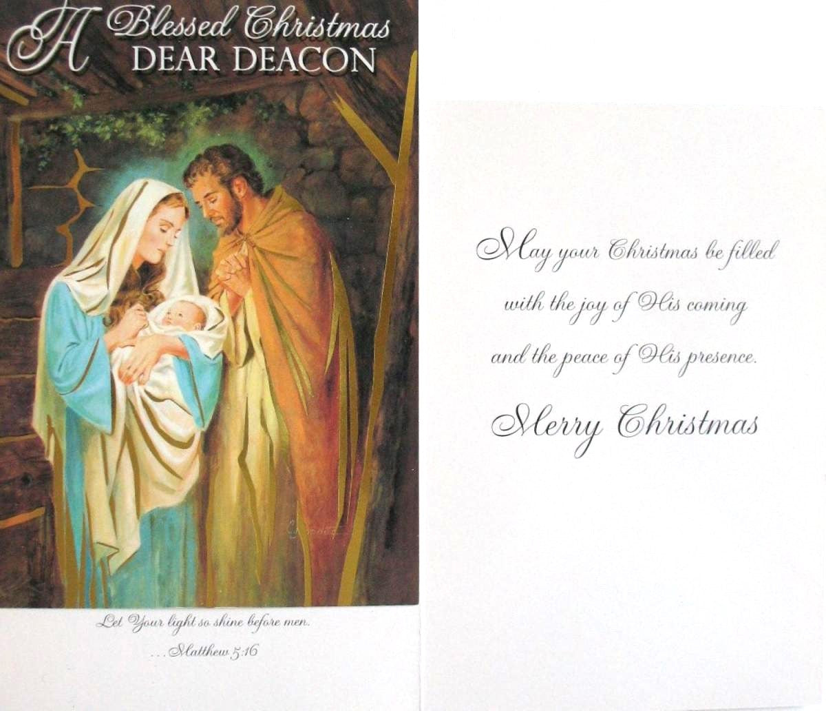 Christmas Greeting Cards - To Deacon