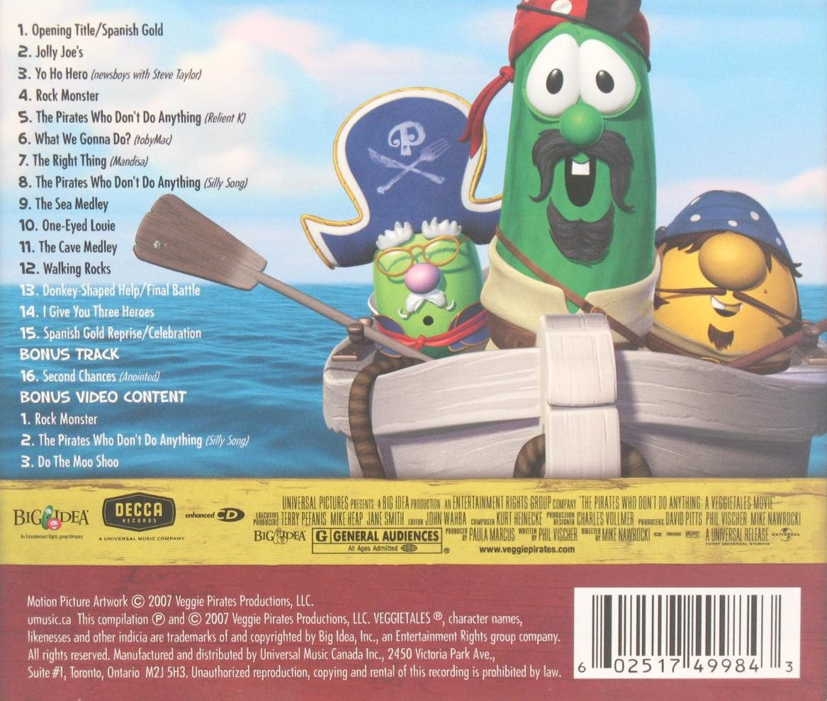 VeggieTales - The Pirates Who Don't Do Anything - Movie Soundtrack CD - Demo - Used