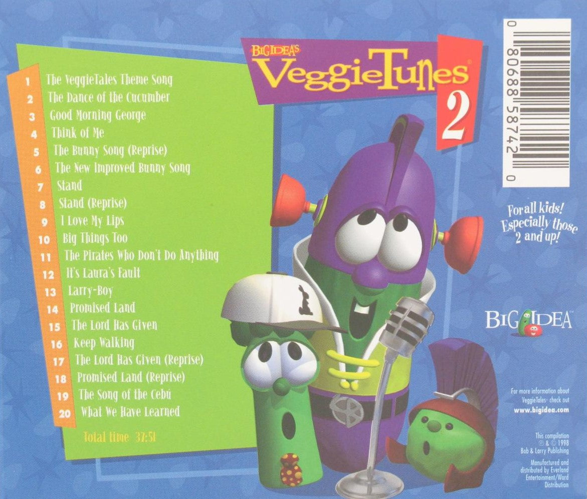 VeggieTales - VeggieTunes 2 - Music CD - Demo - Used