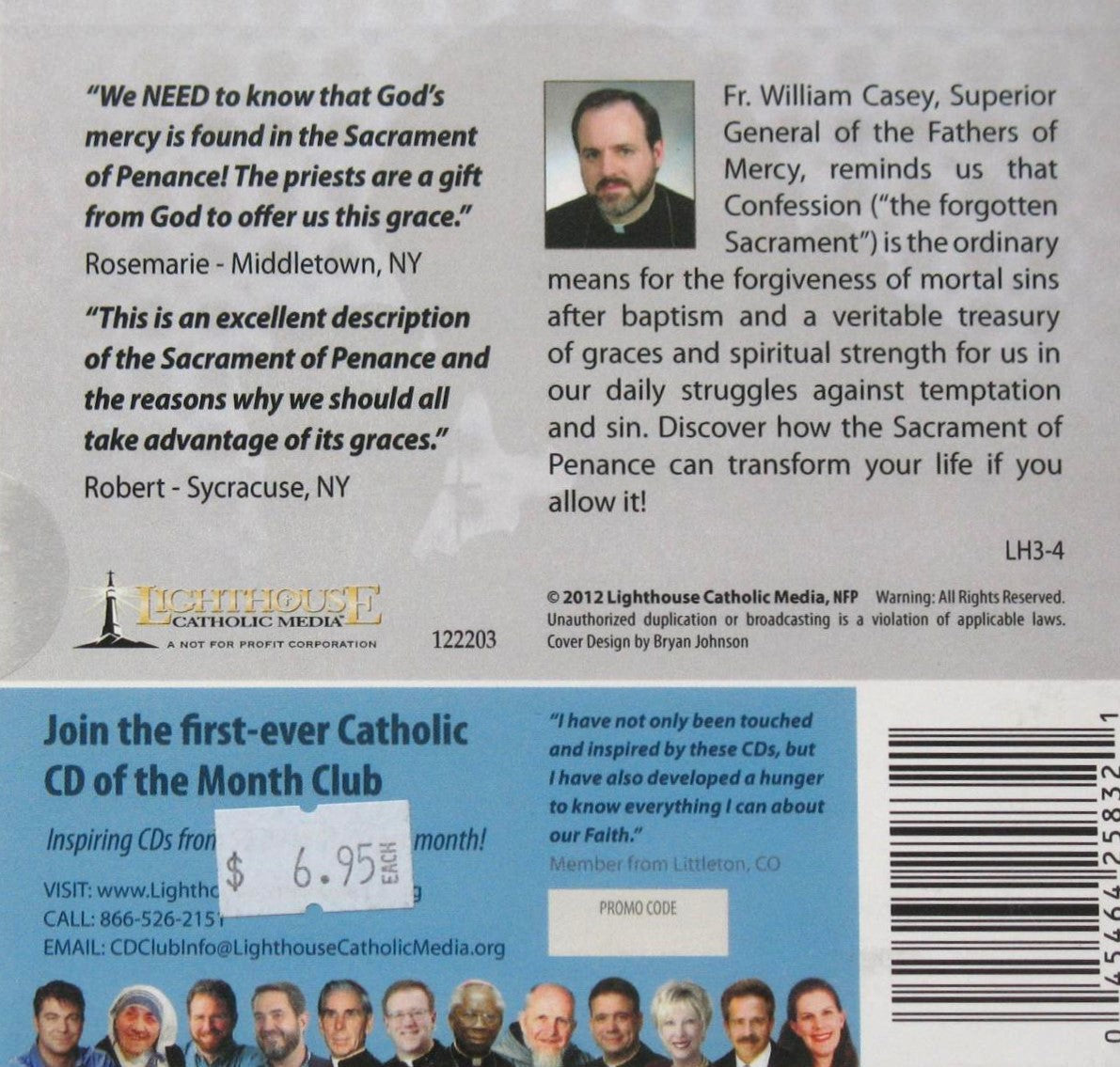 The Sacrament of Penance - CD Talk by Fr. William Casey