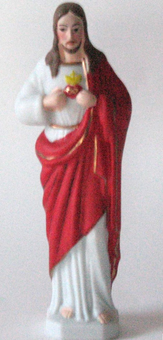 Sacred Heart Porcelain Statue 5"