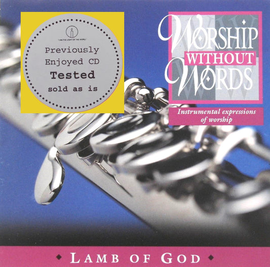 Worship Without Words - Lamb of God - Instrumental Music CD - Demo- Used